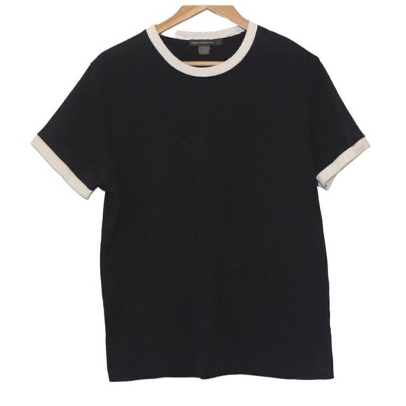 French Connection Navy Blue top Women Large - Picture 1 of 11